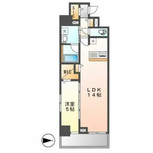 La’a Kea 徳川(ラアケアトクガワ)【401号室】の間取り