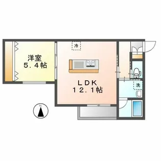 LIBRE COURT 清水【3階】の間取り