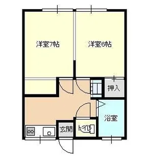 みどり荘【2号室】の間取り