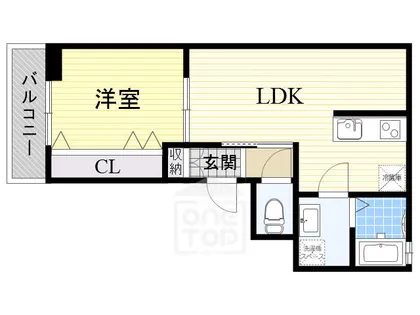 クレインコート鶴野【2階】の間取り