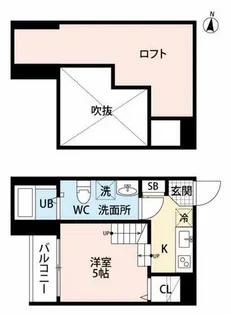 リノメゾン片江【2階】の間取り