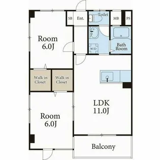 サンシャイン八城【3階】の間取り