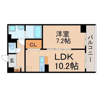 フラッフィ【1階】の間取り