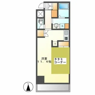 鶴舞ガーデンコート【11階】の間取り