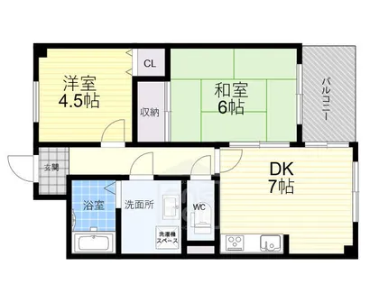 メゾン摂津【7階】の間取り