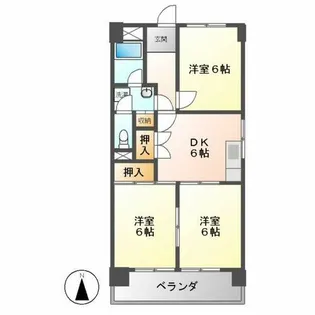センチュリー栄【3階】の間取り