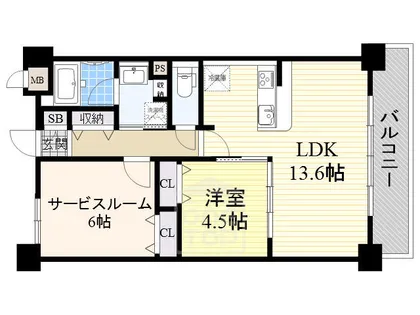 メゾンさわやか【1階】の間取り