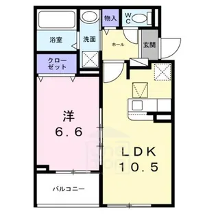 ソレイユ茨木【1階】の間取り