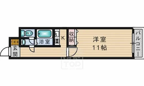 グランコート南摂津【7階】の間取り