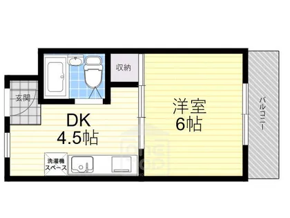 プラットホーム川端通り【4階】の間取り