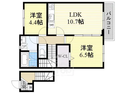 cherir上泉【2階】の間取り