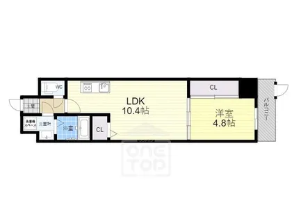 ビエラコート岸部中【2階】の間取り