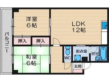 弐番館【3階】の間取り