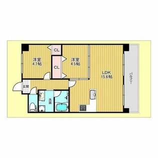 サンハイツ木多【2階】の間取り