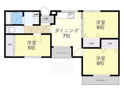 シャングリラ鮎川【1階】の間取り