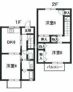 ファミールひまわり【1階】の間取り