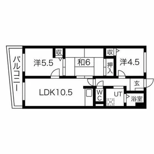 メルディアキューブ舞子【404号室】の間取り