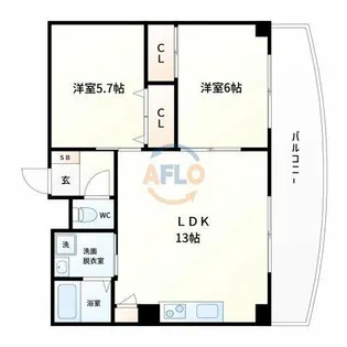 Grand Bell【3階】の間取り