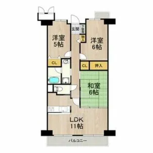 サワン東太田【1階】の間取り