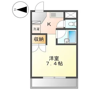 TOWNみやび【202号室】の間取り