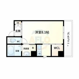 ユニッソン朝潮橋【6階】の間取り