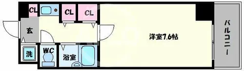 フロレスコ昭和町【5階】の間取り