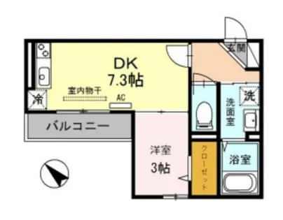 大阪府大阪市西淀川区姫島4丁目【アパート】の間取り