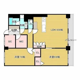 新栄シティハイツ【9階】の間取り