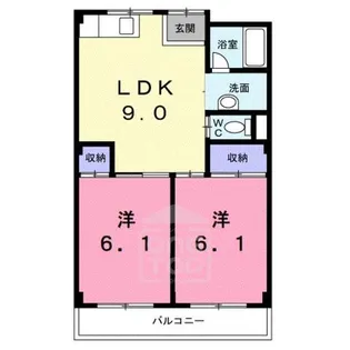 ハイシャトー大翔【2階】の間取り