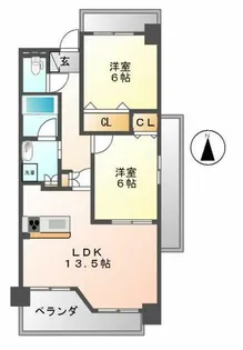 ヴィラエーデル大須【4D号室】の間取り