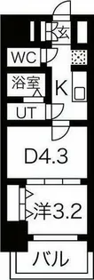 メイクス鶴舞Ⅱ【6階】の間取り