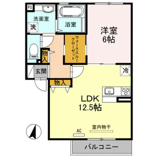 ラフィーネ徳庵【1階】の間取り