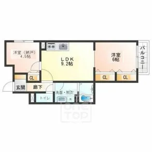 Healing Grace B棟【2階】の間取り