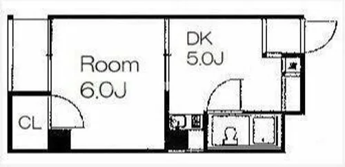レナジア大国町【2階】の間取り