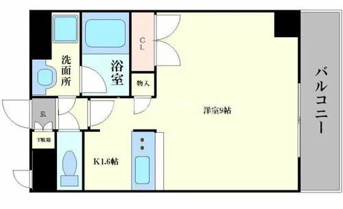 コーポYAHATAナンバ元町【4階】の間取り