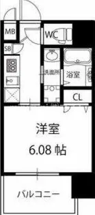 パークヒルズ天保山Moe【3階】の間取り