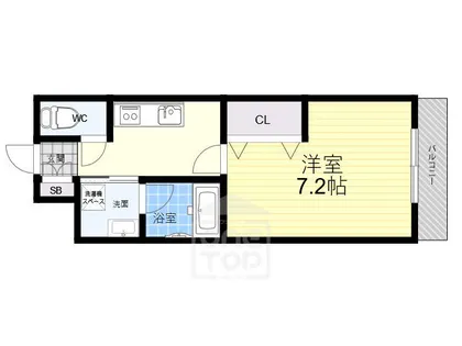 ベルダージ21【9階】の間取り