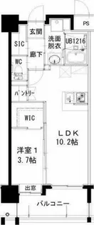 ヒルクレスト片野グランデⅠ【9階】の間取り