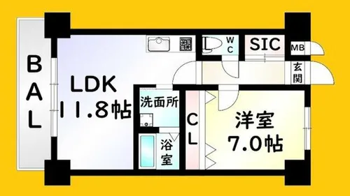 GRAVIS【6階】の間取り