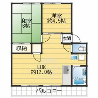 アメニティハイツ【2階】の間取り
