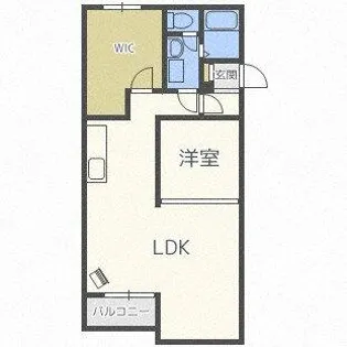 山の手パークハイツ【106号室】の間取り