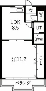 スパ・フランコルシャン【1階】の間取り