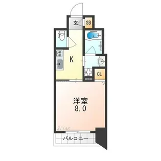 ジョイシティ二条城前【10階】の間取り