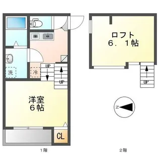 ディアコート浄心【1階】の間取り