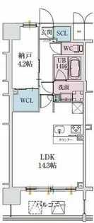 スプランディッド梅田グランノース【4階】の間取り
