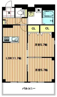 大阪府大阪市生野区勝山北4丁目【アパート】の間取り