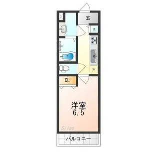 シャルマンフジ もずウエスト【5階】の間取り