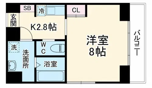 ラメゾンフジ【5階】の間取り