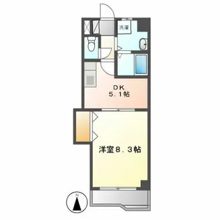 レジデンス黒龍【301号室】の間取り