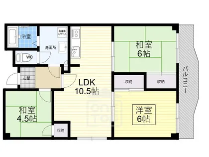 メゾンカーサー2号館【2階】の間取り